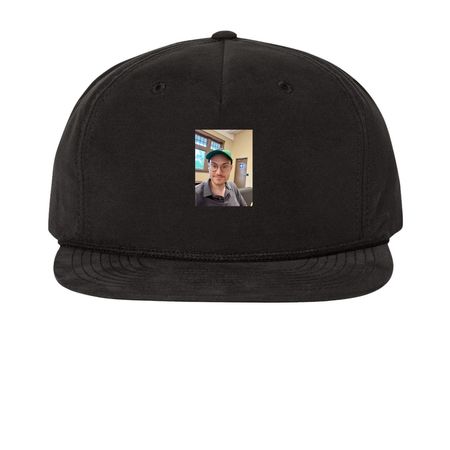 The Classic Hat, a Black Printed Umpqua Snapback Cap