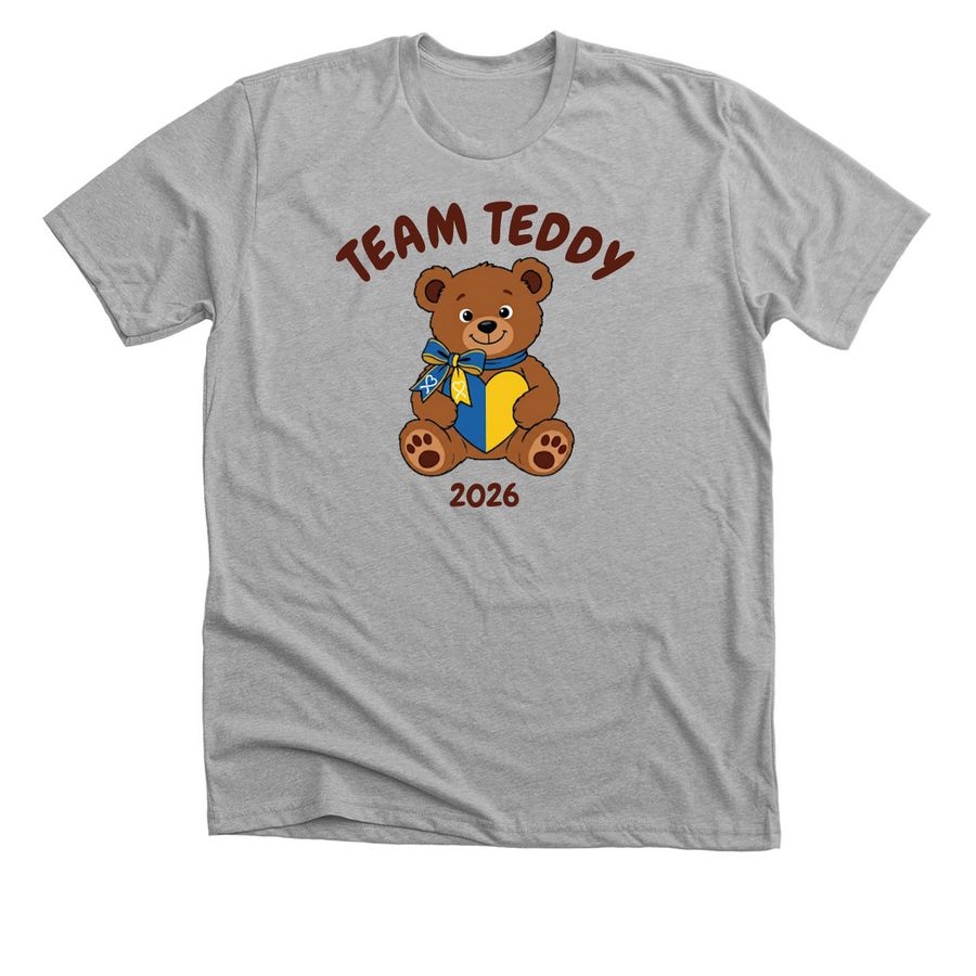 Team Teddy 2026, a Athletic Heather Premium Unisex Tee
