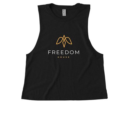 Freedom Fundraiser Merch!, a Deep Black Allmade Eco Triblend Women?s Muscle Tank
