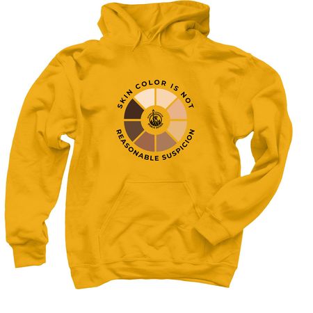 NEW LOGO! Skin Color Circular, a Gold Pullover Hoodie
