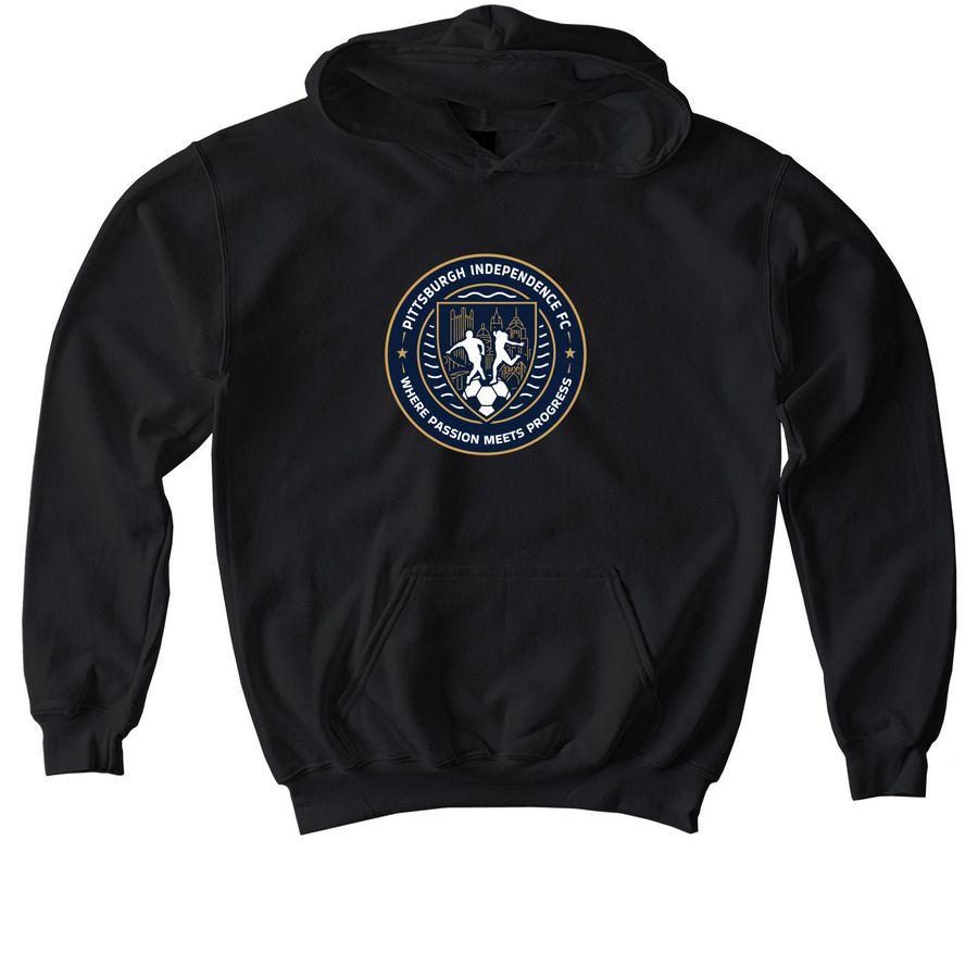 2025-2026 PIFC 2014B Black-BLACK SWEATSHIRT, a Black Softstyle Youth Pullover Hoodie