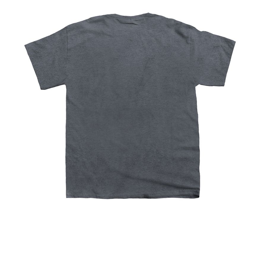 Wild + Free Youth Apparel White Rectangle, a Dark Heather Youth Unisex Tee (back-view)