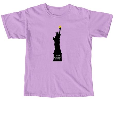 Read Without Limits, a Neon Violet Comfort Colors Unisex Tee