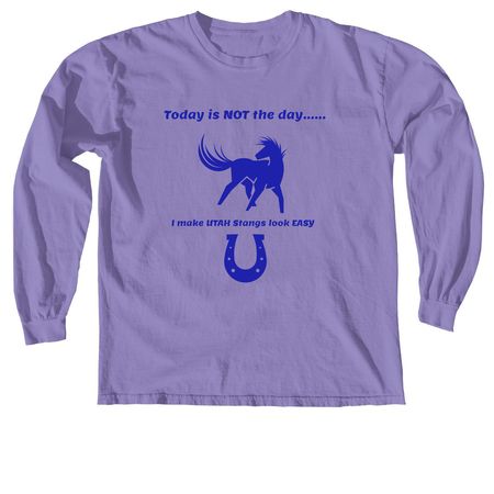 Design 2 -&nbsp;, a Violet Comfort Colors Long Sleeve Tee