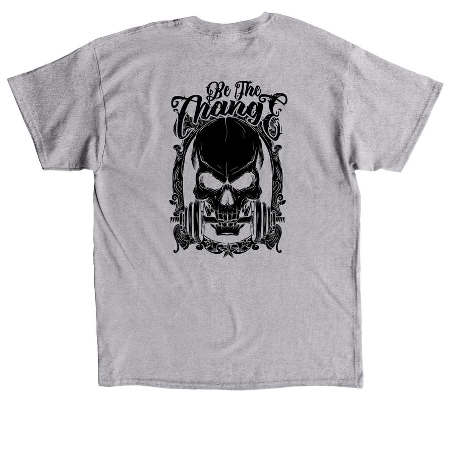 Black Ink Classics, a Sport Grey Classic Unisex Tee (back-view)