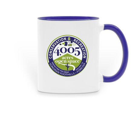 Conservation & Recreation, a Dark Blue Two-Tone Ceramic Mug