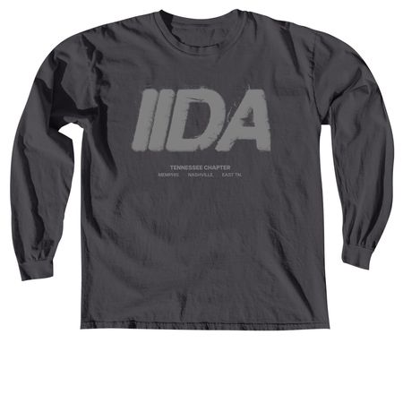 IIDA Tennessee - Gray, a Graphite Comfort Colors Long Sleeve Tee