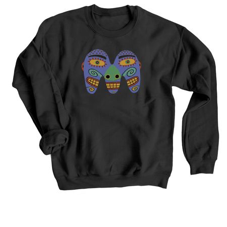 Mountaineer Montessori Adult M-Gear&nbsp;, a Black Crewneck Sweatshirt