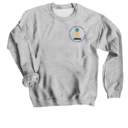 School of Hospitality Management Merch, a Sport Grey Crewneck Sweatshirt