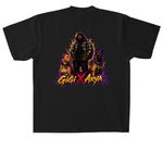 House Of Divas&nbsp;, a Black Heavyweight Garment Dye Tee (back-view)