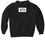 Rawr to the eurawreu, a Black Gildan Softstyle Pullover Hoodie (back-view)