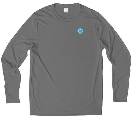 UV Performance Shirts, a Dark Smoke Grey UV Performance Long Sleeve Tee