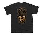A little bite of school spirit&nbsp;, a Black Youth Unisex Tee (back-view)