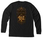 A little bite of school spirit&nbsp;, a Solid Black Blend Premium Long Sleeve Tee (back-view)