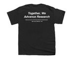 AM68 Together, We Advance Research, a Black Youth Unisex Tee (back-view)