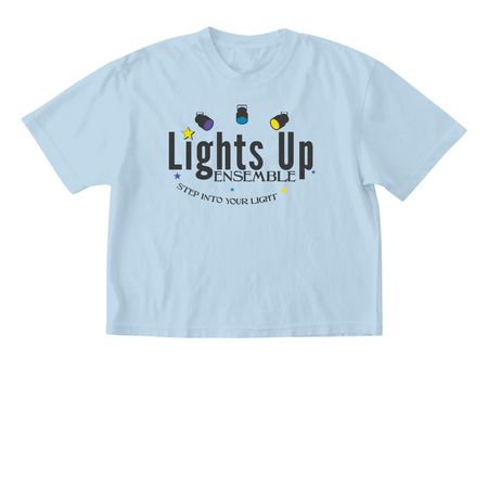 Lights Up Ensemble Logo Collection, a Chambray Comfort Colors Boxy Tee