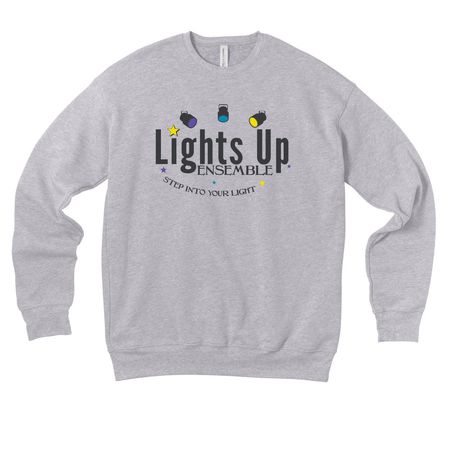 Lights Up Ensemble Logo Collection, a Athletic Heather Premium Drop Shoulder Sweatshirt