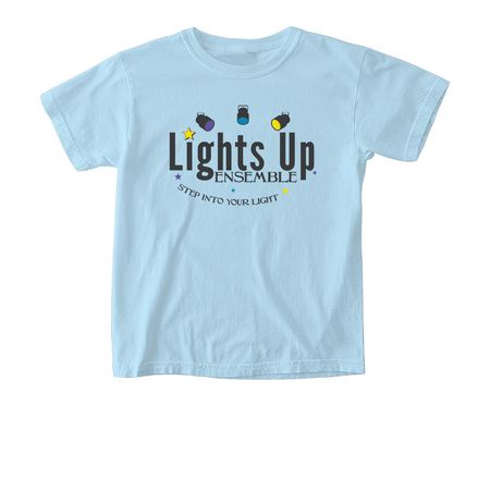 Lights Up Ensemble Logo Collection, a Chambray Comfort Colors Youth Tee