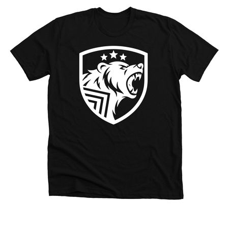 Bear Witness, a Solid Black Blend Premium Unisex Tee