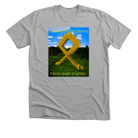 No One Fights Alone, a Athletic Heather Premium Unisex Tee