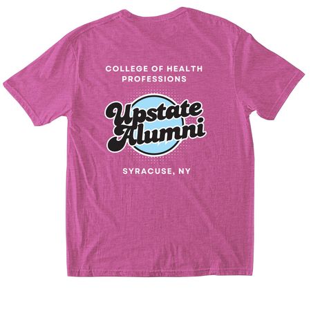 Retro CHP Alumni Gear, a Heather Berry Softstyle Cotton Tee