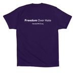 Hands Off Colorado (Purple), a Team Purple Premium Cotton Tee (back-view)