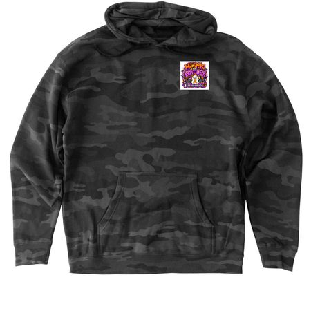 Halloween Tops, a Black Camo Heavyweight Camo Pullover Hoodie