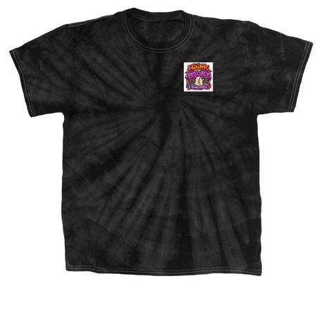 Halloween Tops, a Black Classic Tie Dye Tee