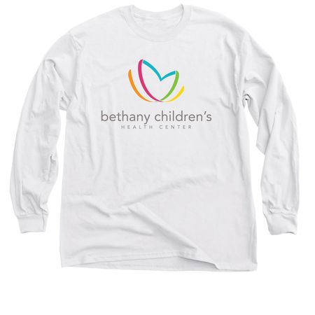Bethany Children's Logo Classic - White, a White Classic Long Sleeve Tee