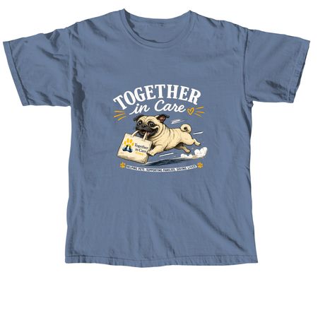 Pug Life, a Blue Jean Comfort Colors Unisex Tee