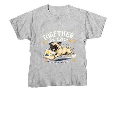 Pug Life, a Sport Grey Youth Unisex Tee
