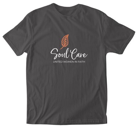 SOUL CARE T-SHIRT, a Charcoal Softstyle Cotton Tee