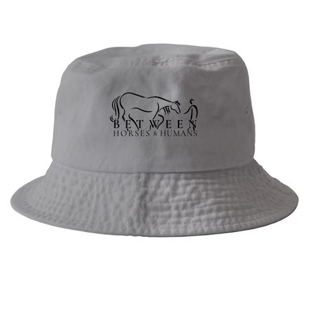 BHH Logo Hats, a Grey Printed Bucket Hat