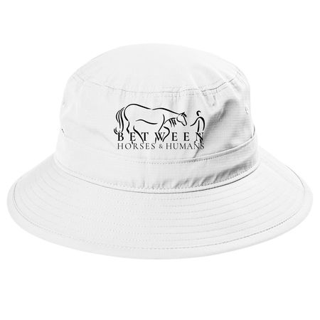 BHH Logo Hats, a White Printed UV Bucket Hat