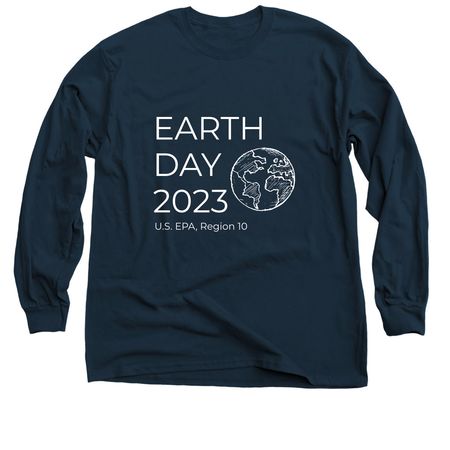 Earth Day 2023, a Navy Classic Long Sleeve Tee