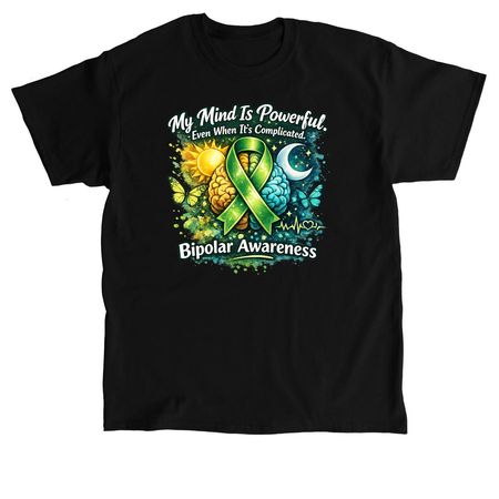 Bipolar Awareness, a Black Classic Unisex Tee