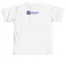 Cat & Flowers Graphic, a White Comfort Colors Unisex Tee (back-view)