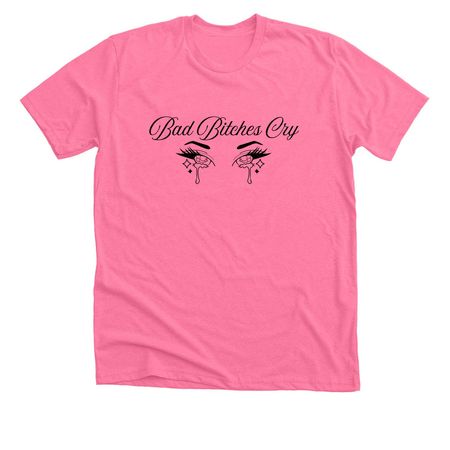 Breast Cancer Awareness Month (dark), a Neon Pink Premium Unisex Tee