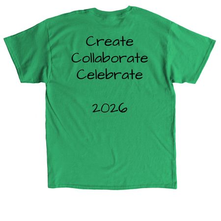 2026 Meadow (By Batch), a Irish Green Classic Unisex Tee (back-view)