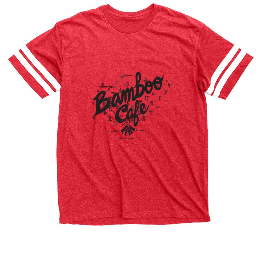 Classic "Save Me a Seat", a Vintage Red / White Football Jersey Tee