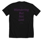 A M E T H Y S T, a Solid Black Blend Premium Unisex Tee (back-view)