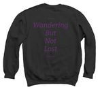 A M E T H Y S T, a Black Crewneck Sweatshirt (back-view)