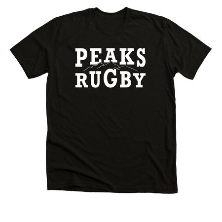 PIKES PEAKS WOMEN?S RUGBY, a Black Heather Premium Unisex Tee