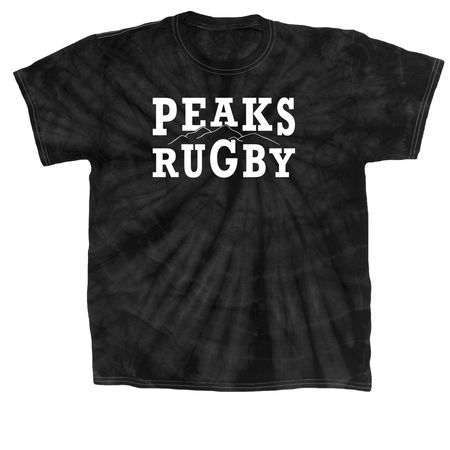 PIKES PEAKS WOMEN?S RUGBY, a Black Classic Tie Dye Tee