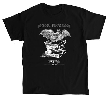 Bloody Book Bash MMXXVI (Double Side T-Shirt), a Black Classic Unisex Tee