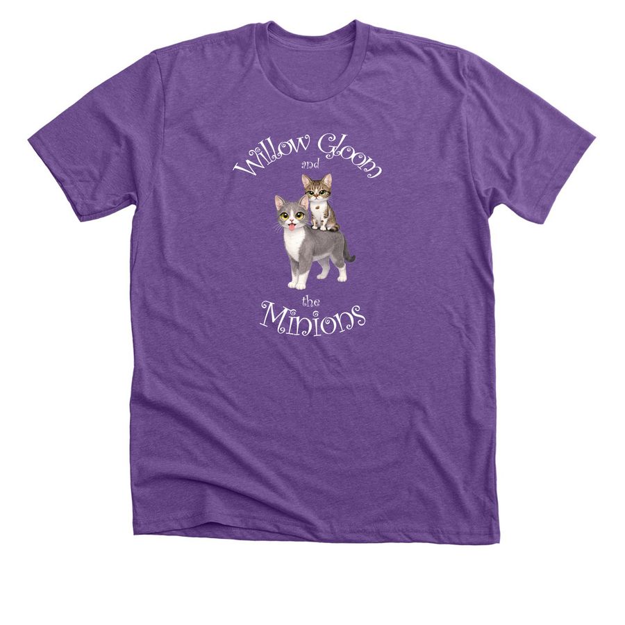 Willow and Goatie&nbsp;, a Heather Team Purple Premium Unisex Tee