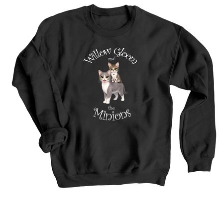 Willow and Goatie&nbsp;, a Black Crewneck Sweatshirt