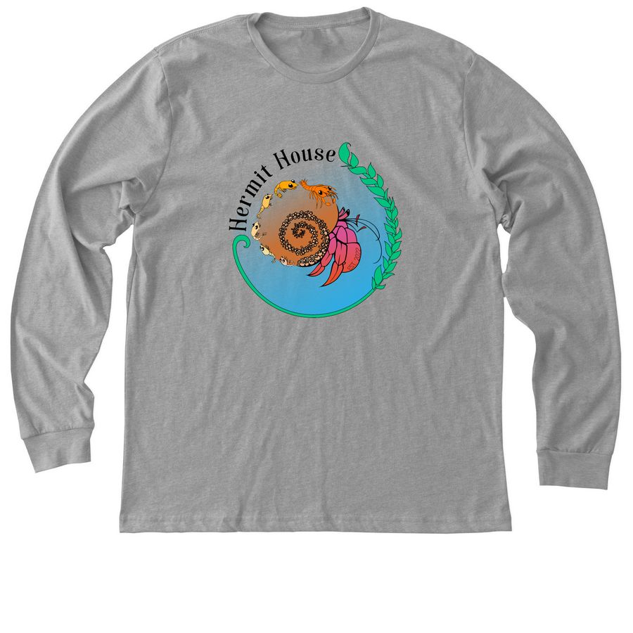 Hermit House Christmas Campaign, a Athletic Heather Premium Long Sleeve Tee