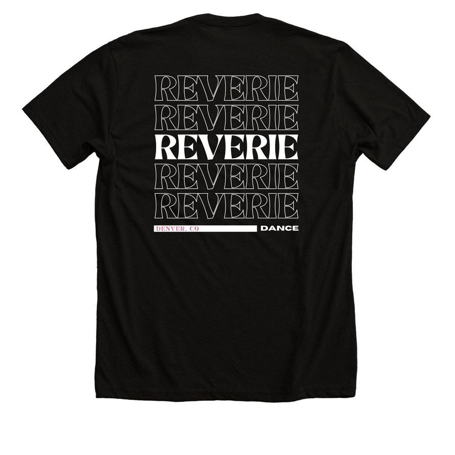 Support Reverie Dance, a Solid Black Blend Premium Unisex Tee (back-view)