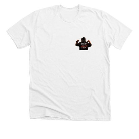 Talent is good Trolling is an art, a Solid White Blend Premium Unisex Tee